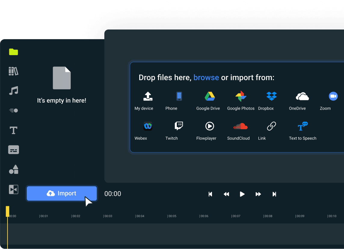 Import files from anywhere